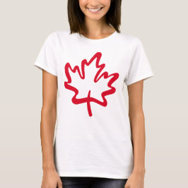Oh, Kanada! Tag Big Canadain Maple Leaf T-Shirt