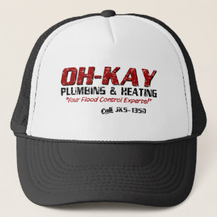 OH-KAY Klempnerarbeit u. Heizung (beunruhigt) Truckerkappe