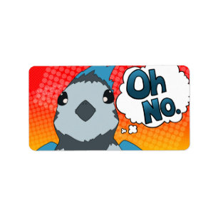 Oh kein Vogel Adressaufkleber