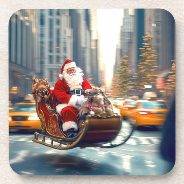 Oh, komm auf NYC! Getränkeuntersetzer (Vorderseite)