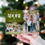 Oh Komm Lass uns Adore Ihm OLIVE Christlich 2 Foto Feiertagskarte<br><div class="desc">Sie suchen den perfekten Weg, um Ihren Glauben und Ihren Urlaubssgeist zu teilen? Unsere Christliche Weihnachtskarte 'Oh Come Lass Us Adore Ihm' ist hier, um Ihre Feierlichkeiten besonders zu gestalten. Zeigen Sie Ihre gepflegten Erinnerungen mit Slots für Portrait- und landschaftsorientierte Fotos. Fügen Sie den Namen Ihrer Familie und das aktuelle...</div>