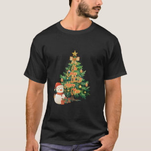 Oh, kommen Lass uns Adore Ihm Retro Weihnachtsbaum T-Shirt