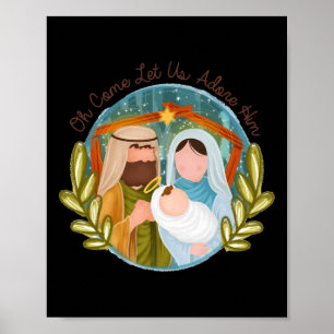 Oh, kommen Sie Lass uns Adore Ihm Ba Poster