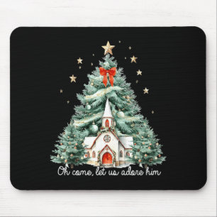 Oh kommt lasst uns ihn anbeten Christ Jesus Weihna Mousepad