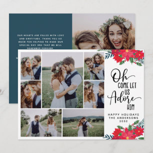 Oh kommt, lasst uns ihn anbeten Hochzeitsanzeige Feiertagskarte