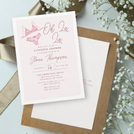 Oh La Blush Lingerie Blush Brautparty Einladung