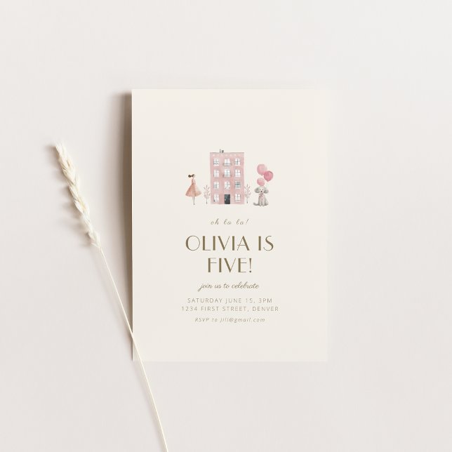 Oh La France Paris Geburtstagsparty Einladung (Von Creator hochgeladen)