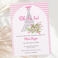 Oh La French Paris Pink Girl Trendy Baby Dusche