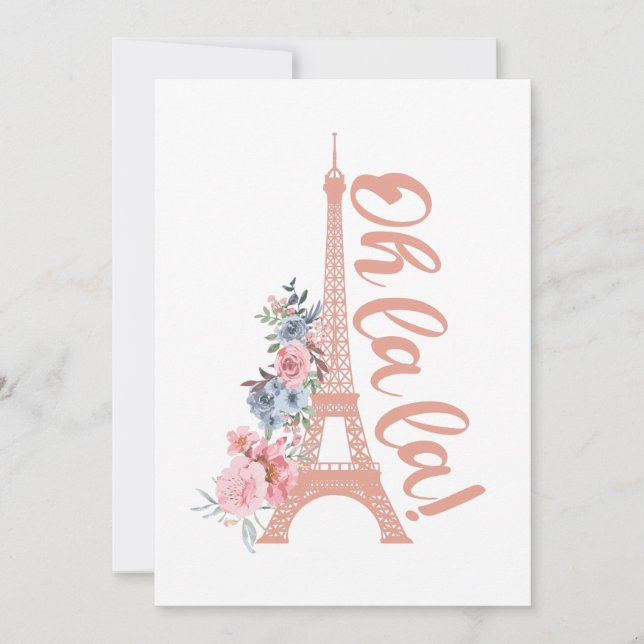 Oh La La - Eiffel Tower Paris Frankreich (Vorderseite)