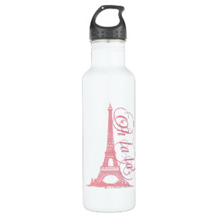 Oh La La - Eiffel Tower Paris Frankreich Edelstahlflasche