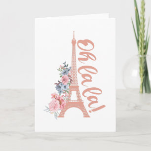 Oh La La - Eiffel Tower Paris Frankreich Karte