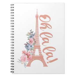 Oh La La - Eiffel Tower Paris Frankreich Notizblock