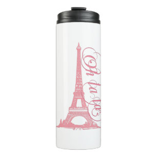 Oh La La - Eiffel Tower Paris Frankreich Thermosbecher