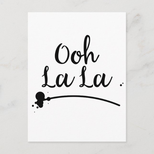 Oh La La Postkarte (Vorderseite)