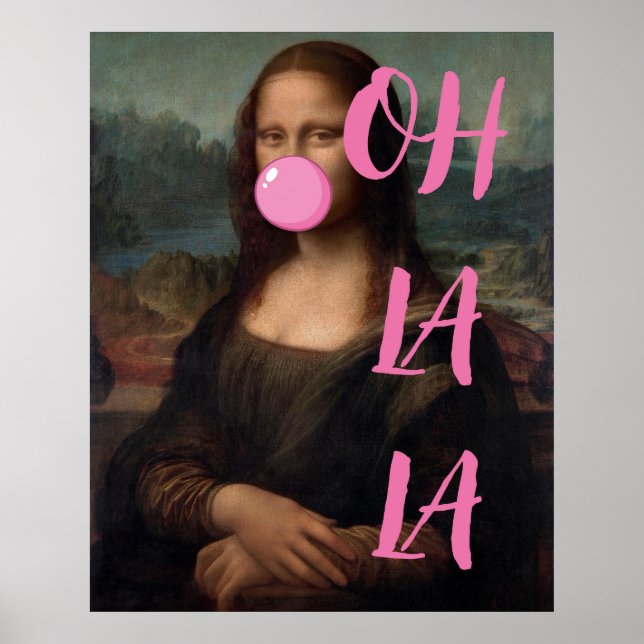 OH LA Mona Lisa Poster d'art modifié (Devant)