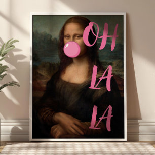 OH LA Mona Lisa Poster d'art modifié