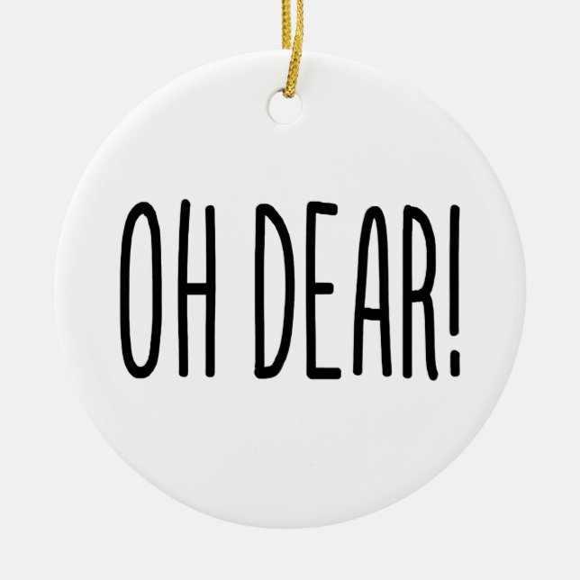 OH LASS! KERAMIK ORNAMENT (Vorne)