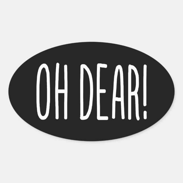 OH LASS! OVAL STICKER (Vorderseite)