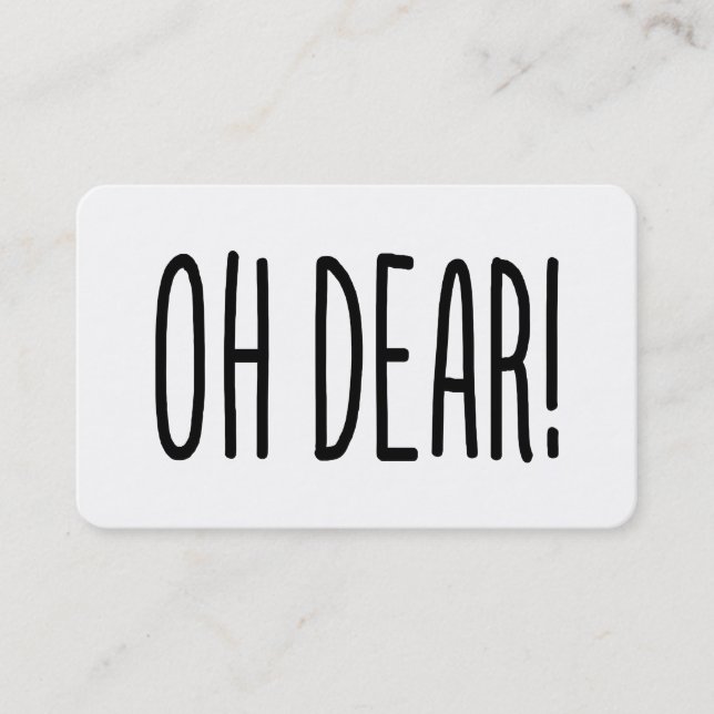 OH LASS! VISITENKARTE (Vorderseite)