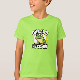 Oh Lawd He Comin’ lustiger Frosch-T - Shirt