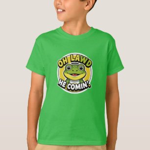 Oh Lawd He Comin’ lustiger Frosch-T - Shirt