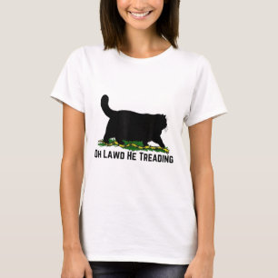 Oh Lawd He Treading Vote Harris Waltz 2024 Kamala T-Shirt