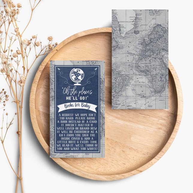 "Oh Les Endroits Où Il Ira !" Baby shower Carte de (Créateur téléchargé)