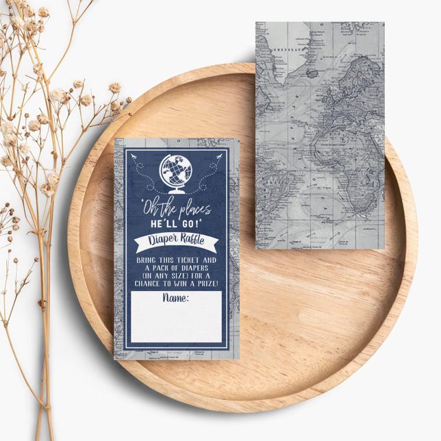 "Oh Les Endroits Où Il Ira !" Carte de voyage Bébé (Créateur téléchargé)