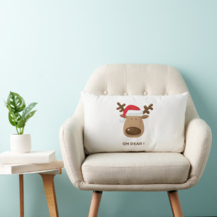 Oh lieber lustiger Rentier-Weihnachten für Mama Lendenkissen