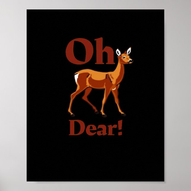 Oh Lieber Trendiger Sauberer Design  Poster (Vorne)