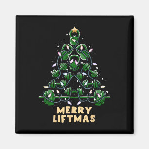 Oh Liftmas Tree Kettlebell Gym Ugly Weihnachten Magnet