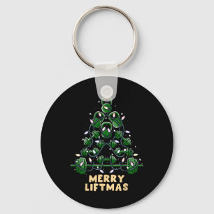 Oh Liftmas Tree Kettlebell Gym Ugly Weihnachten Schlüsselanhänger