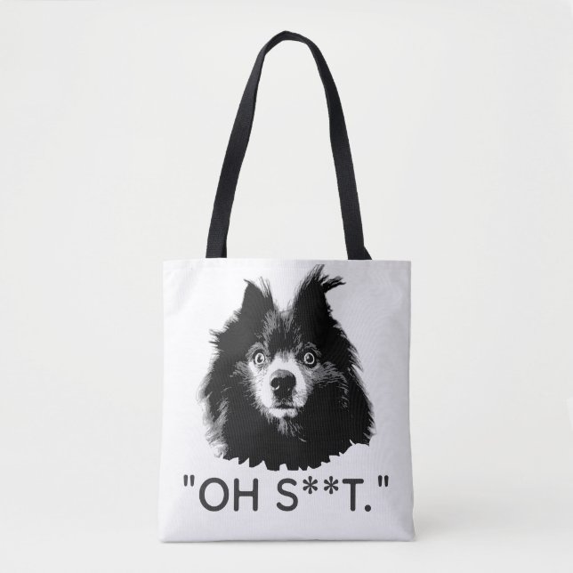 "OH M**DE" Sac fourre-tout poméranien drôle (Devant)