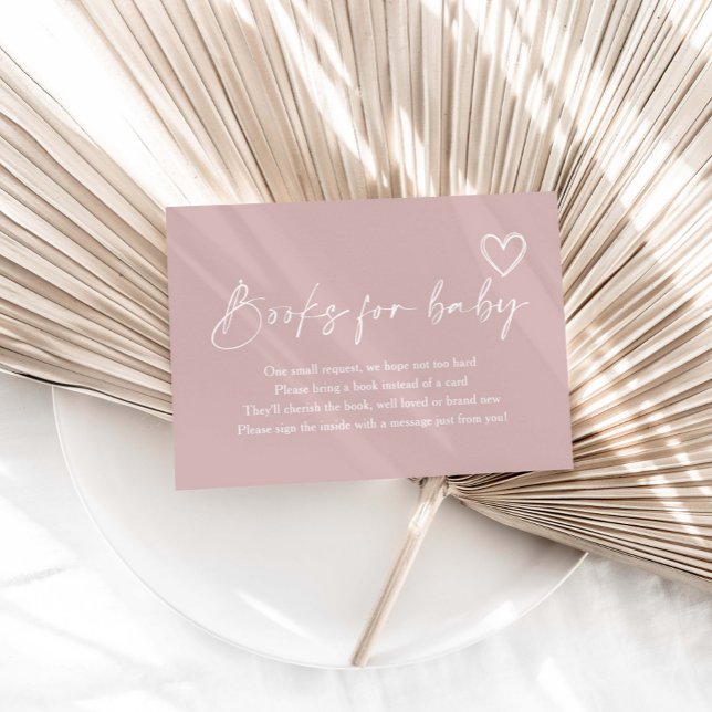 Oh Mädchen Babydusche Bücher für Baby Begleitkarte (Von Creator hochgeladen)