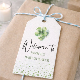 Oh Mädchen St. Patrick's Day Babyparty Grün Geschenkanhänger