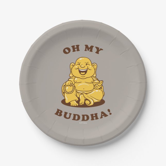Oh mein Buddha Pappteller (Vorderseite)