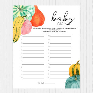 Oh mein Gott! - Baby Shower Baby ABCs Game