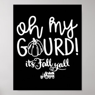 Oh mein Gott, es ist Herbst y'all Halloween Retro Poster