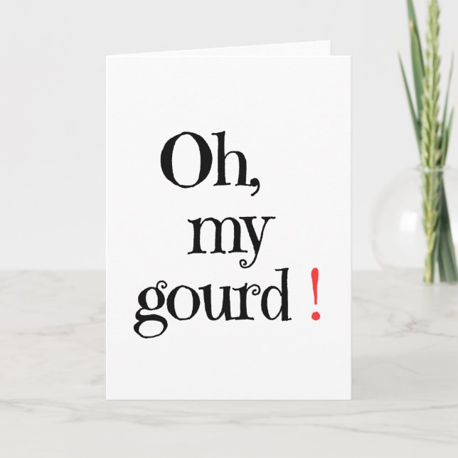 Oh, mein Gott! Halloween-Karte Karte (Vorderseite)