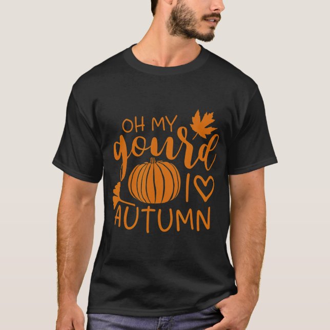 Oh, mein Gourmand Ich Liebe Herbst Funny Fall Pump T-Shirt (Vorderseite)