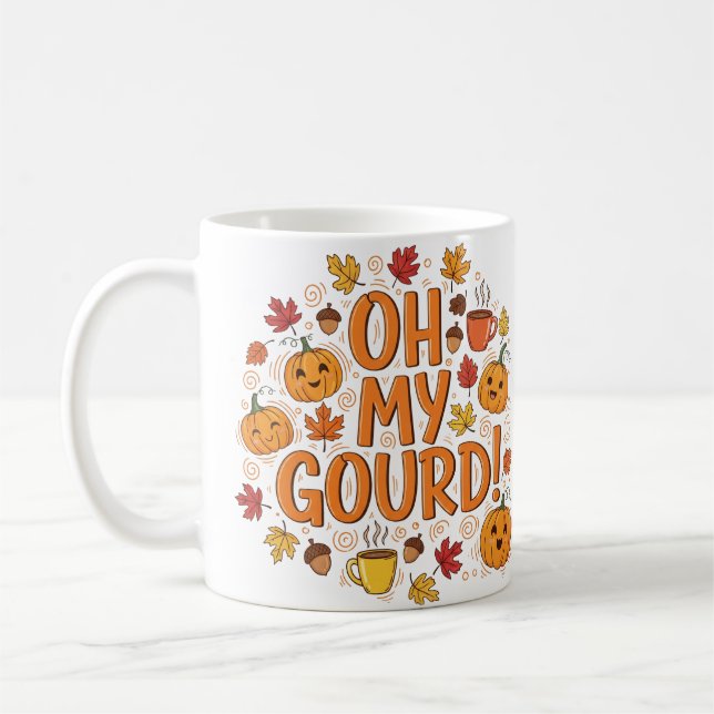 Oh mein Gourmet - Funny Autumn Coffee Tasse (Links)