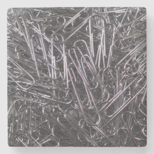 Oh mein, viele Paperclips Stone Untersetzer