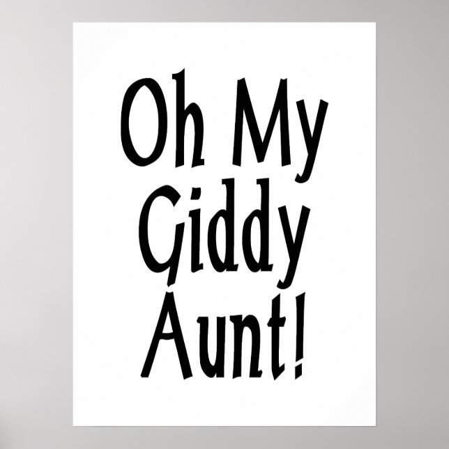 Oh meine Giddy-Tante! Poster (Vorne)