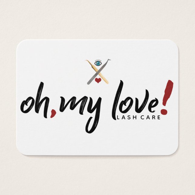 Oh, meine Liebe! Lash Care Card (Vorderseite)