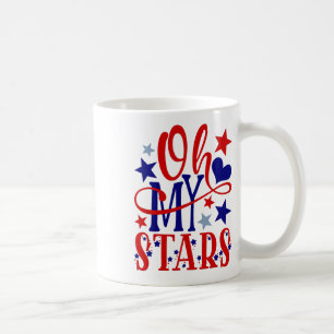 Oh meine Sterne Feuerwerk 4. Juli Unabhängigkeitst Kaffeetasse
