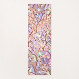 OH MEINE STERNE! Yoga Mat, farbenfroh, Rose Gold Yogamatte