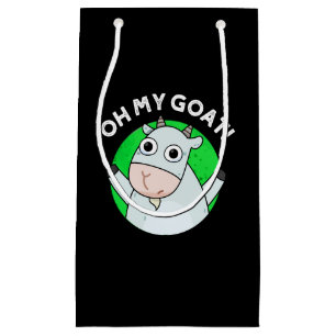 Oh, meine Ziege Funny Animal Puff Dark BG Kleine Geschenktüte