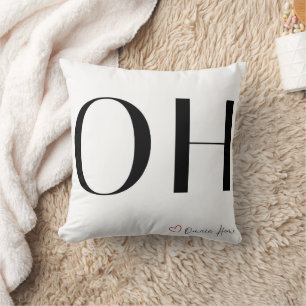 OH Minimal Typography Kissen
