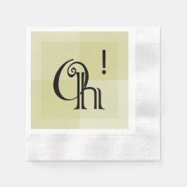 Oh! Moderne, elegante und schicke Überraschung zum Serviette