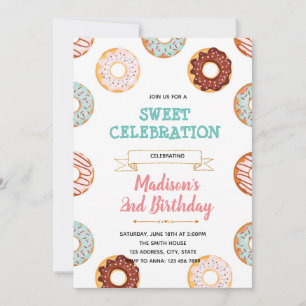 Oh mon bébé beut invitation à la fête d'anniversai